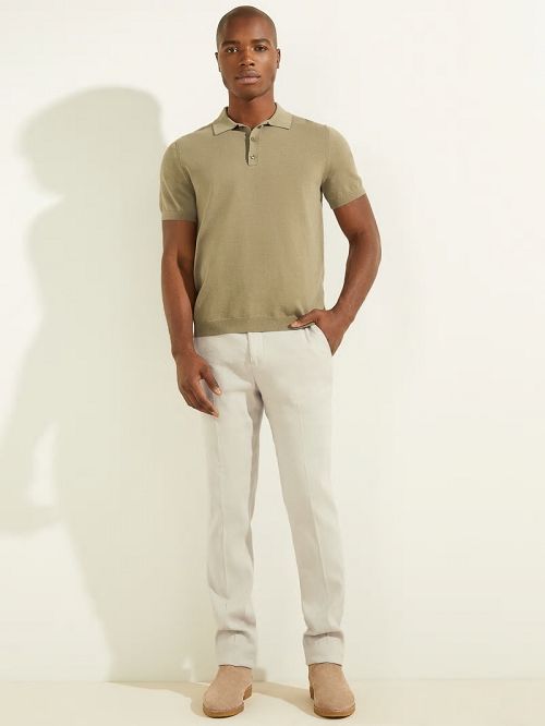 Guess Formal Performance Sweater Polo Verzi | GUESS-SN30965