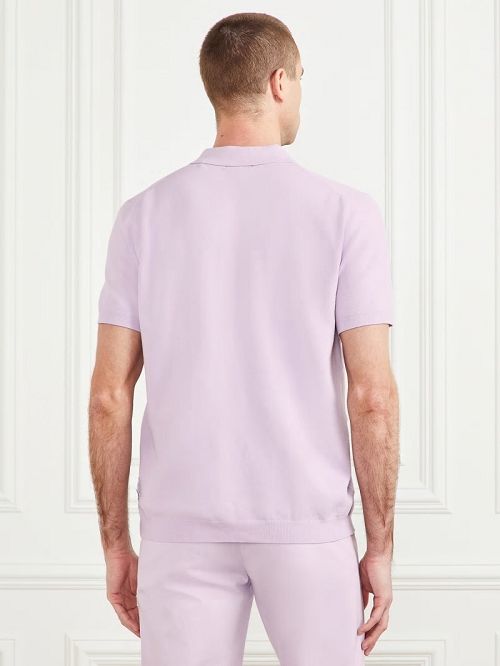 Guess Formal Performance Sweater Polo Violet | GUESS-SN30976