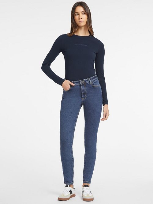 Guess G05 High-Rise Skinny Jeans Albastri | GUESS-SN26585