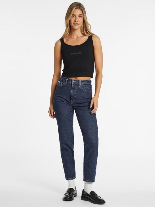 Guess G06 Mom Jeans Albastri | GUESS-SN26587