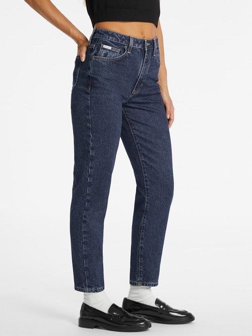 Guess G06 Mom Jeans Albastri | GUESS-SN26587