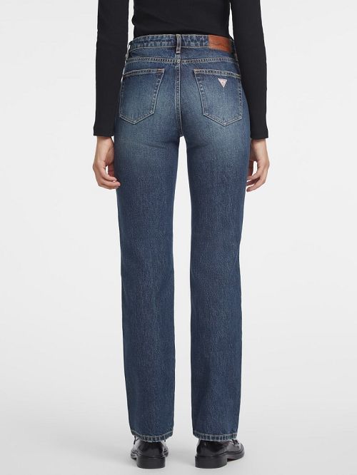 Guess G08 Mid-Rise Straight Jeans Albastri | GUESS-SN26614