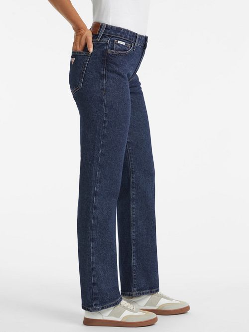 Guess G08 Mid-Rise Straight Jeans Albastri | GUESS-SN26631