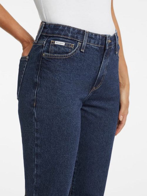 Guess G08 Mid-Rise Straight Jeans Albastri | GUESS-SN26631