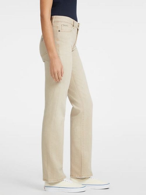 Guess G08 Mid-Rise Straight Jeans Bej | GUESS-SN26560