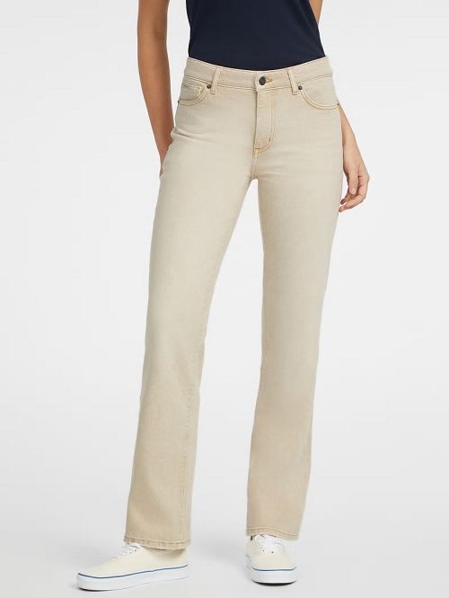Guess G08 Mid-Rise Straight Jeans Bej | GUESS-SN26560
