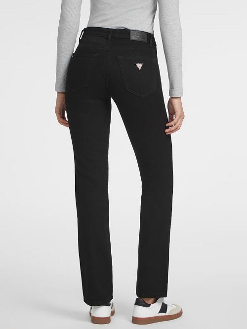 Guess G08 Mid-Rise Straight Jeans Negrii | GUESS-SN26630
