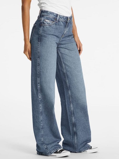 Guess G11 Wide-Leg Jeans Albastri | GUESS-SN26606