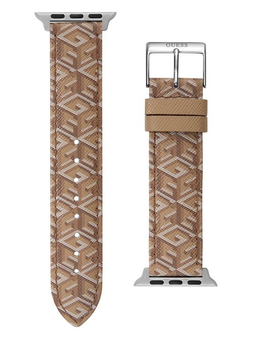 Guess G-Cube Brown Leather 38-40 mm Band for Apple Watch® Maro | GUESS-SN31756