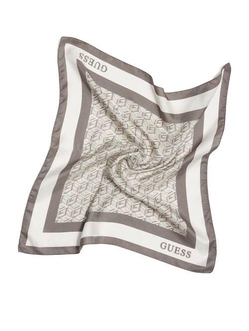 Guess G Cube Silk Scarf Albi | GUESS-SN30192