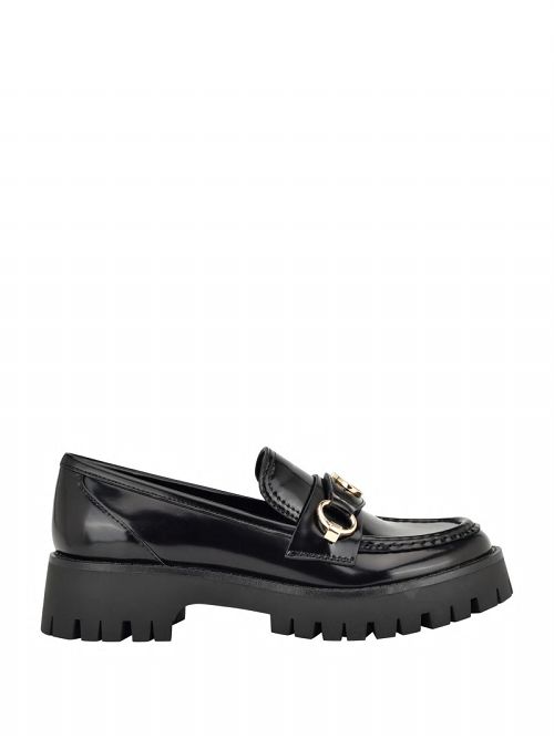 Guess G Logo Lug Sole Loafer Negrii | GUESS-SN29872