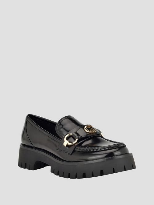 Guess G Logo Lug Sole Loafer Negrii | GUESS-SN29872
