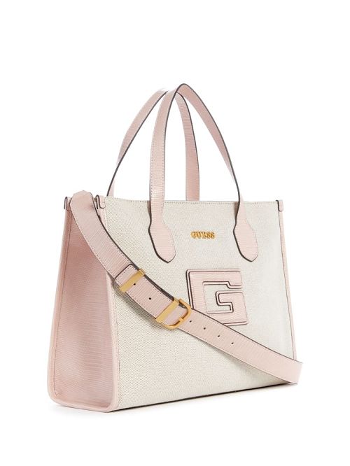 Guess G Status Snake-Embossed Tote Roz | GUESS-SN29427