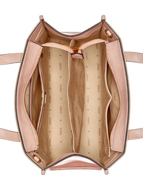 Guess G Status Snake-Embossed Tote Roz | GUESS-SN29427