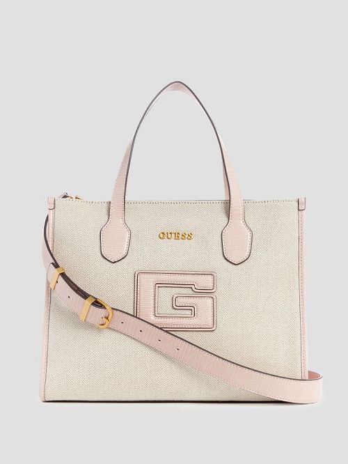 Guess G Status Snake-Embossed Tote Roz | GUESS-SN29427