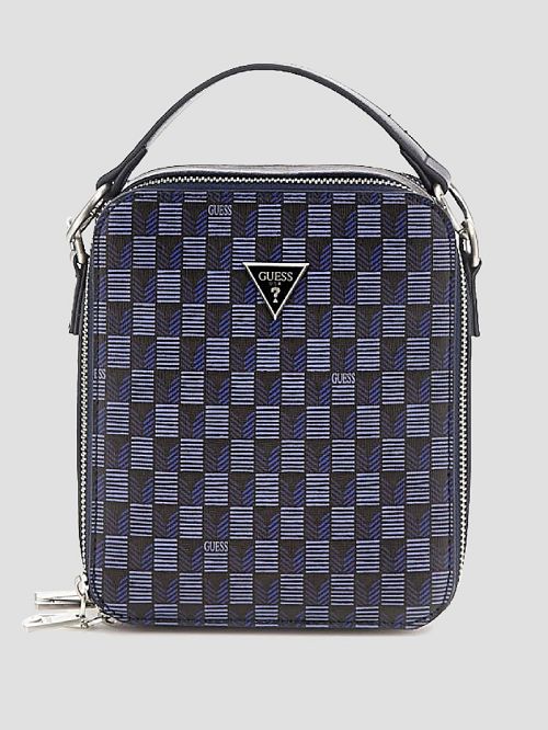 Guess G Wave Double Zip Crossbody Bag Albastri | GUESS-SN31723