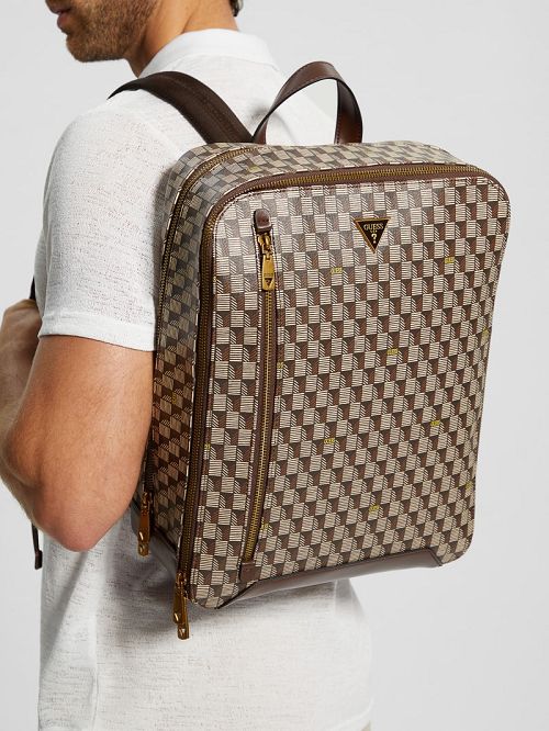 Guess G Wave Squared Backpack Maro | GUESS-SN29483