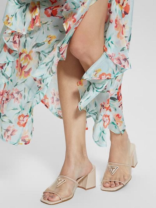 Guess Gables Mesh Mules Bej | GUESS-SN29754
