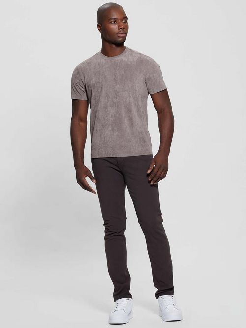 Guess Garrett Faux-Suede Tee Maro | GUESS-SN30714