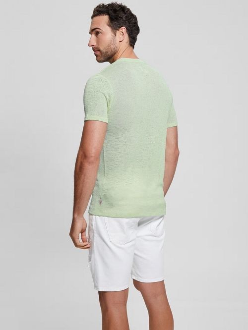 Guess Gauze V-Neck Tee Verzi | GUESS-SN30545