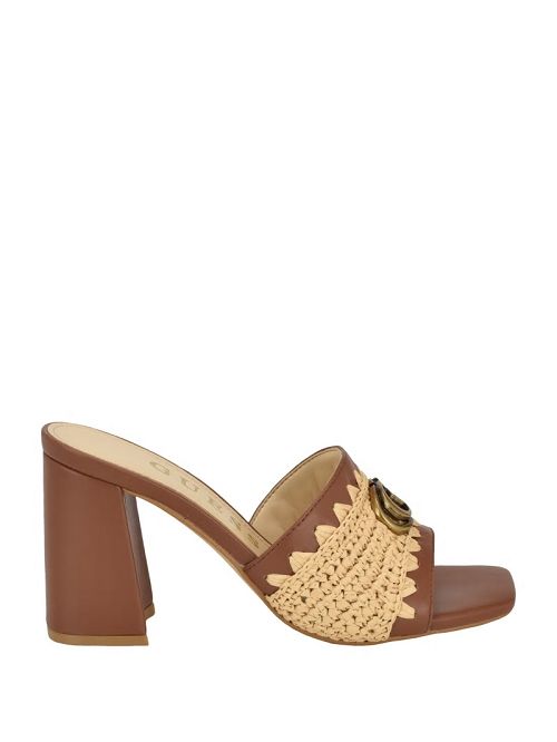 Guess Gellian Woven Mules Bej | GUESS-SN29786