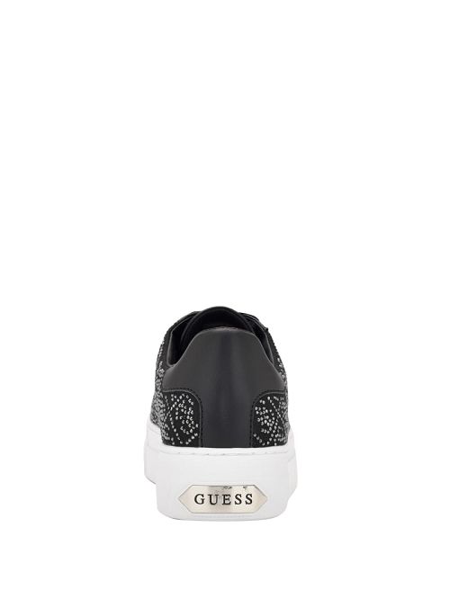 Guess Gelsen Rhinestone Logo Low-Top Sneakers Negrii | GUESS-SN29527