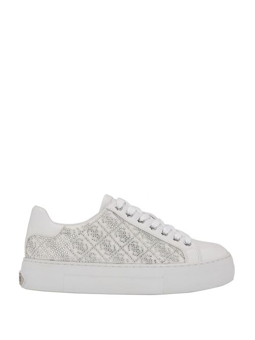 Guess Gelsen Rhinestone Logo Low-Top Sneakers Argintii | GUESS-SN29538