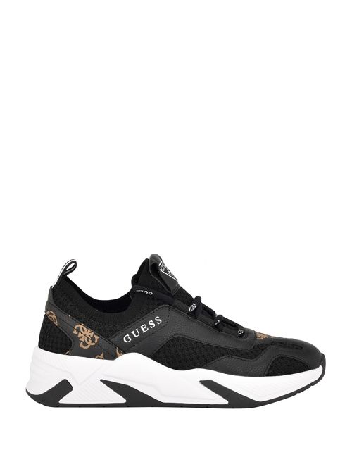 Guess Geniver Knit and Quattro G Sneakers Negrii | GUESS-SN29498
