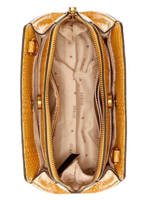 Guess Georgina Top-Zip Crossbody Galbeni | GUESS-SN28992