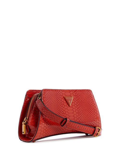 Guess Georgina Top-Zip Crossbody Portocalii | GUESS-SN28681