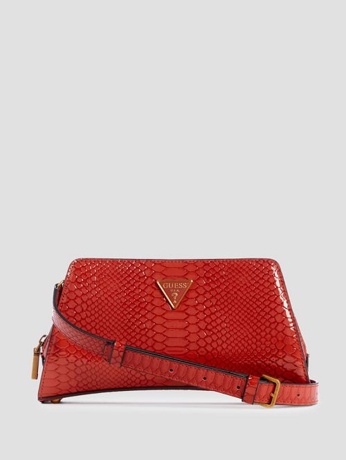 Guess Georgina Top-Zip Crossbody Portocalii | GUESS-SN28681