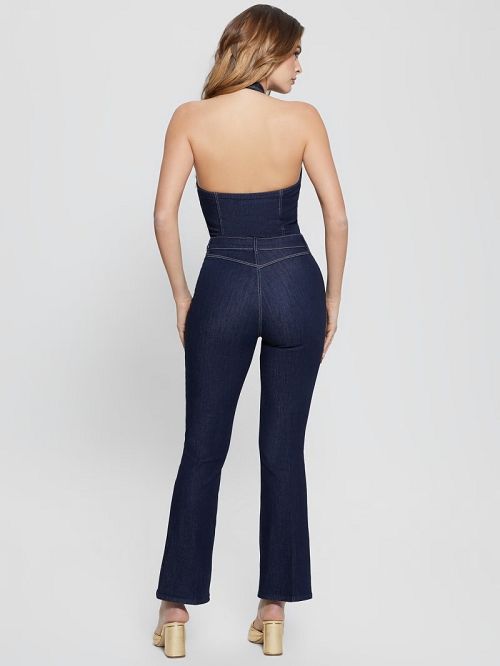 Guess Giada Flare Jumpsuit Albastri | GUESS-SN27002