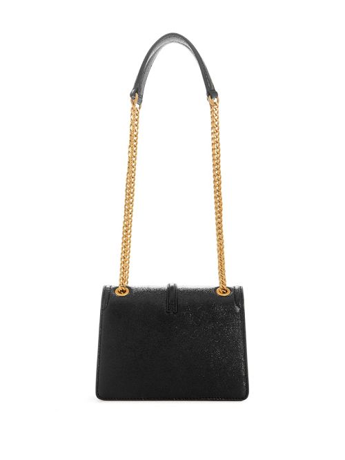 Guess Gilded Glamour Mini Convertible Crossbody Negrii | GUESS-SN28740