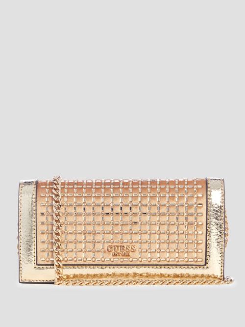 Guess Gilded Glamour Mini Crossbody Clutch Aurii | GUESS-SN28777
