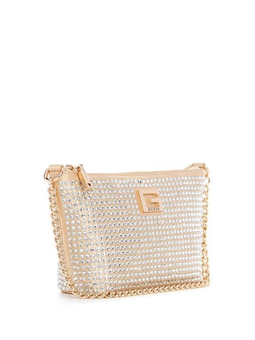 Guess Gilded Glamour Mini Top-Zip Bucket Bag Aurii | GUESS-SN29129