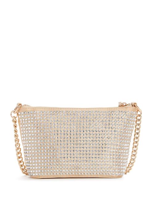 Guess Gilded Glamour Mini Top-Zip Bucket Bag Aurii | GUESS-SN29129