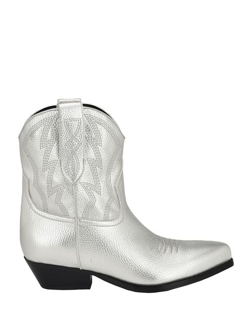 Guess Ginette Cowboy Ankle Booties Argintii | GUESS-SN29904