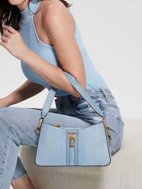 Guess Ginevra Elite Shoulder Bag Albastri | GUESS-SN29052