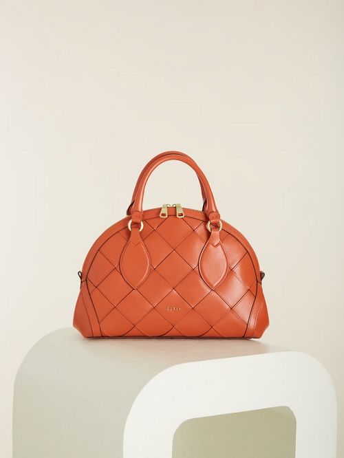 Guess Giorgia Leather Dome Bag Portocalii | GUESS-SN29373