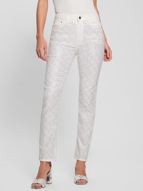 Guess Girly Satin Pants Albi | GUESS-SN28192