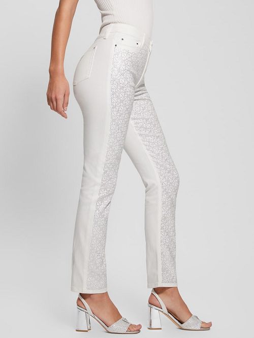 Guess Girly Satin Pants Albi | GUESS-SN28192
