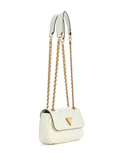 Guess Giully Mini Convertible Crossbody Albi | GUESS-SN28780