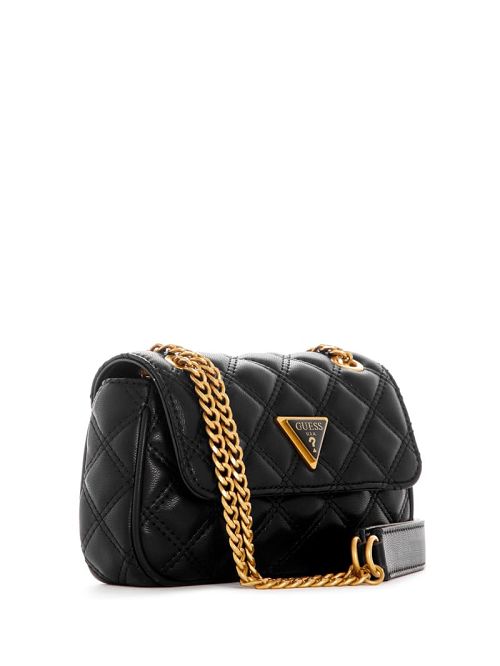 Guess Giully Mini Convertible Crossbody Negrii | GUESS-SN28835