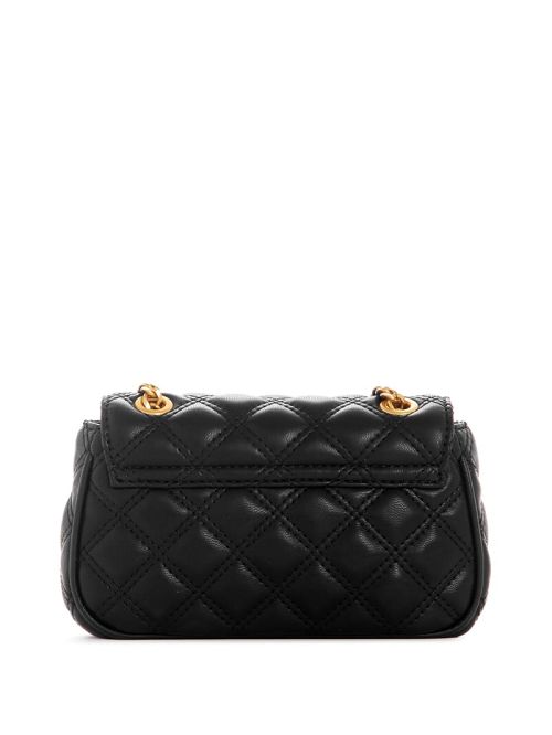 Guess Giully Mini Convertible Crossbody Negrii | GUESS-SN28835