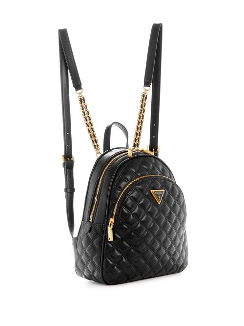 Guess Giully Quilted Backpack Negrii | GUESS-SN29488