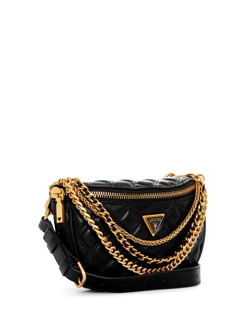 Guess Giully Quilted Belt Bag Negrii | GUESS-SN28851