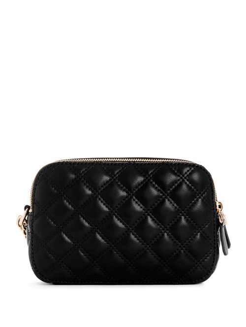 Guess Giully Quilted Camera Crossbody Negrii | GUESS-SN28779