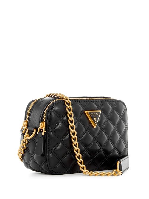 Guess Giully Quilted Camera Crossbody Negrii | GUESS-SN29014