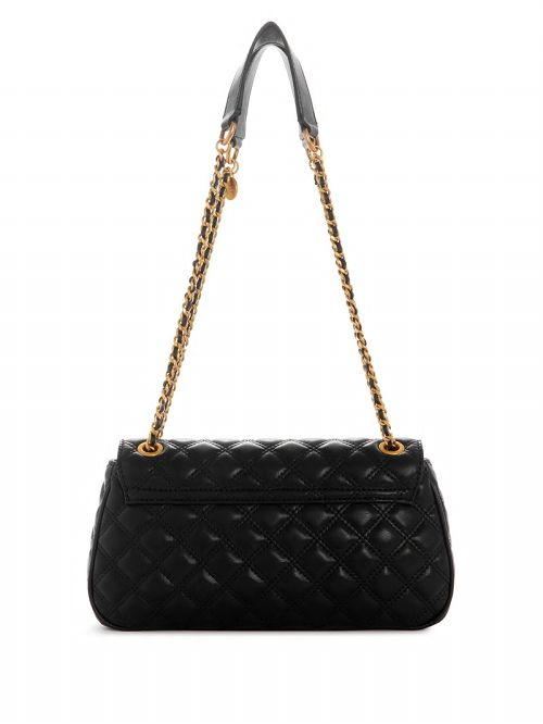 Guess Giully Quilted Convertible Crossbody Negrii | GUESS-SN29095