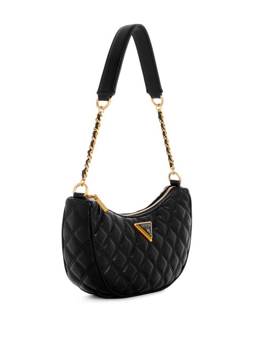 Guess Giully Quilted Top-Zip Shoulder Bag Negrii | GUESS-SN29139